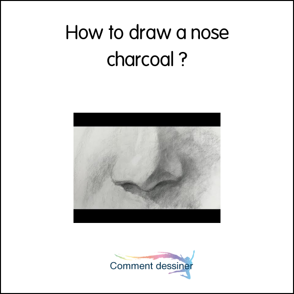 How to draw a nose charcoal